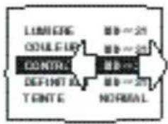 ARISTONA 52TA4415 - Pour régler un menu: - 5