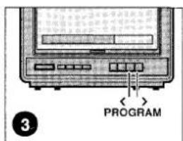 ARISTONA 37KV1230 - Mise en mémoire du signal du magnétoscope sur un numéro de programme - 3