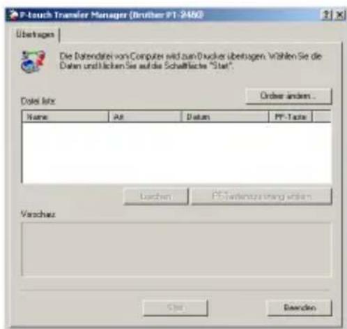 BROTHER PTouch PT2480 - Backup Manager verwenden - 1