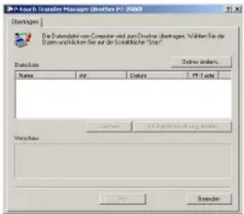 BROTHER PTouch PT2480 - Datumübertragung zum P-touch - 3