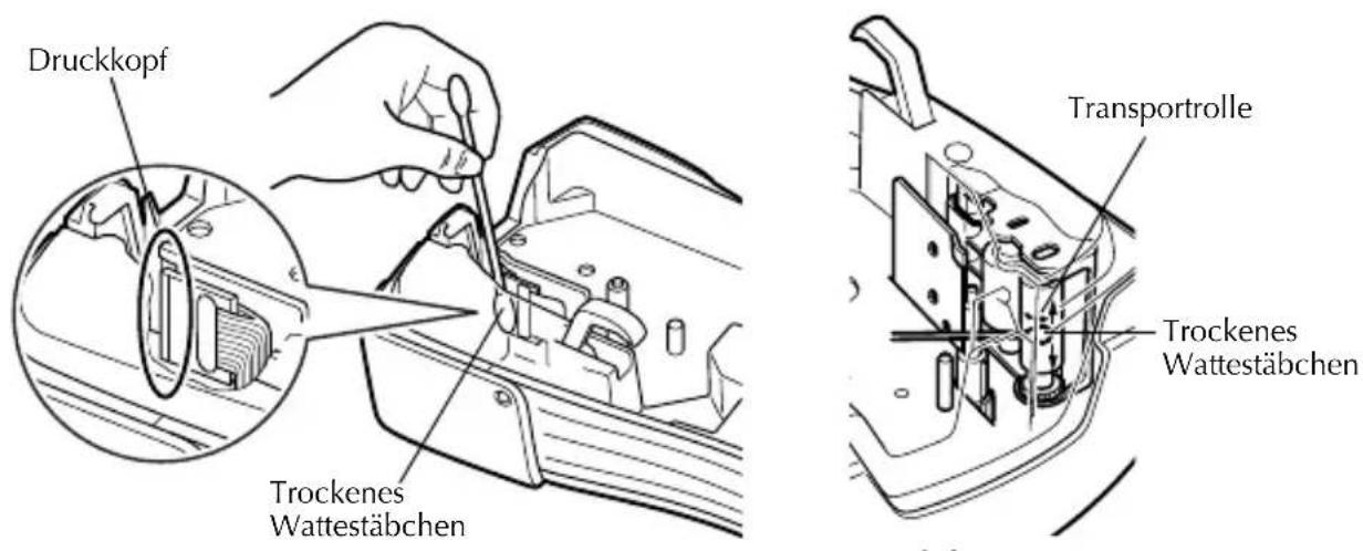 BROTHER PTouch PT2480 - Druckkopf, Transportrollen und Klinge reinigen - 1