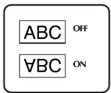 BROTHER PTouch PT2460 - Labels in spiegelbeeld afdukken - 2