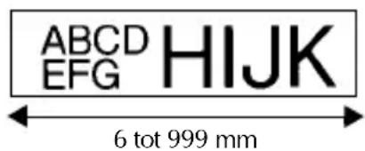 BROTHER PTouch PT2460 - Een labellenge opgeven - 1