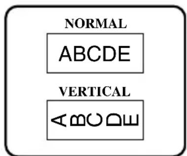 BROTHER PTouch PT2460 - Modes normal et vertical - 1