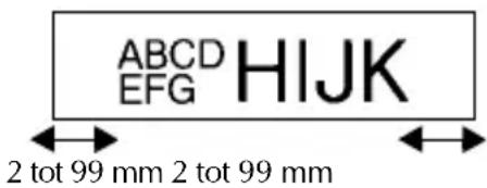 BROTHER PTouch PT2460 - Een kantlijbreedte opgeven - 1