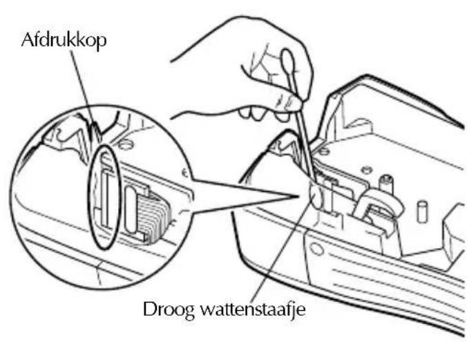BROTHER PTouch PT2460 - Afdrukkop, rollen en lintafsnijder reinigen - 1