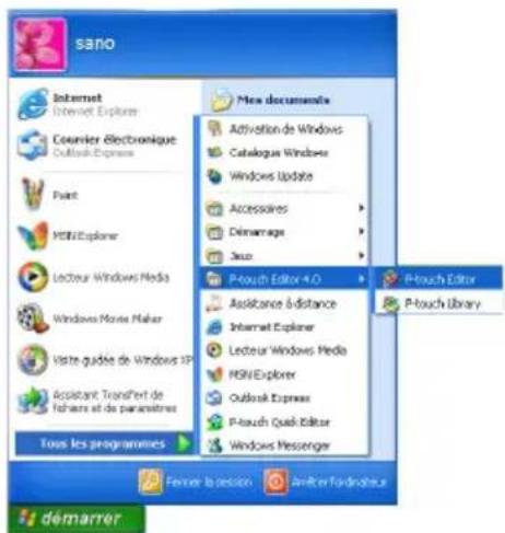 BROTHER PTouch 9500PC - Sous Windows XP - 1