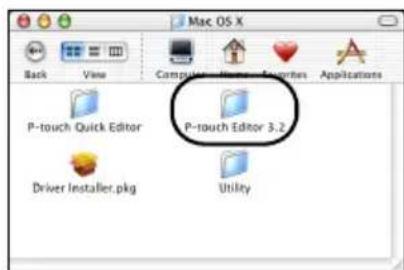 BROTHER PTouch 9500PC - Double-cliquez sur le dossier P-touch Editor 3.2. - 1