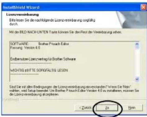 BROTHER PTouch 9500PC - Schalten Sie den Computer ein und legen Sie die mitgelieferte CD-ROM in das CD-ROM-Laufwerk ein. - 11