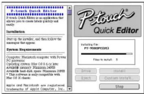 BROTHER PTouch 9500PC - Bevestig het station waar de software要去 worden geinstalleerd en klik op [Install]. - 3