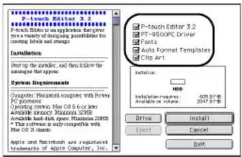 BROTHER PTouch 9500PC - Opmerking - 5