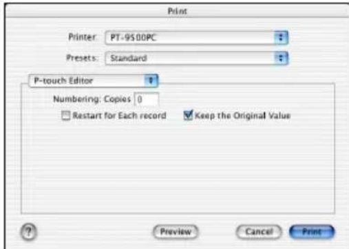 BROTHER PTouch 9500PC - P-touch Editor - 1