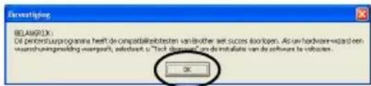 BROTHER PTouch 9500PC - Bevestig de inhoud en klik op [OK]. - 1