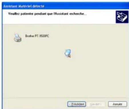 BROTHER PTouch 9500PC - Selectionnez "Installer le logiciel automatiquement (recommande) ", puis cliquez sur [Suvant]. - 2
