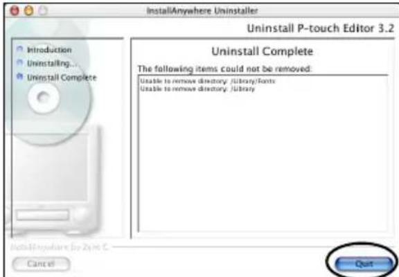 BROTHER PTouch 9500PC - Software deinstallieren - 13