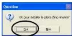 BROTHER PTouch 9500PC - Selectionnez "Oui, installer le pilote d'imprimante," puis cliquez sur [Suvant]. - 2