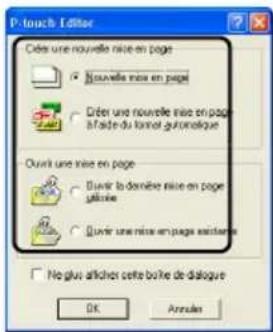 BROTHER PTouch 9500PC - Selectionnez la mise en page. - 1