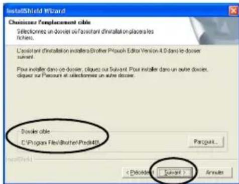 BROTHER PTouch 9500PC - Saisissez le nom d'utilisateur et celui de la société, puis cliquez sur [Suivant]. - 2