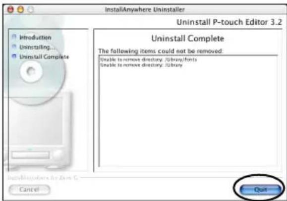 BROTHER PTouch 9500PC - De software verwijderen - 13
