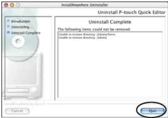 BROTHER PTouch 9500PC - P-touch Quick Editor verwijderen - 8