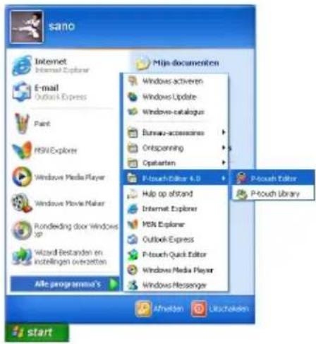 BROTHER PTouch 9500PC - P-touch Editor starten - 1