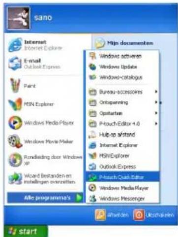 BROTHER PTouch 9500PC - P-touch Quick Editor starten - 1