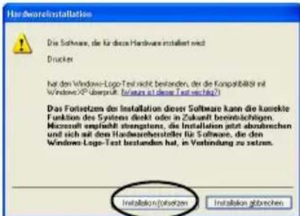 BROTHER PTouch 9500PC - Klicken Sie auf die Schaltfläche [Installation fortsetzen]. - 1