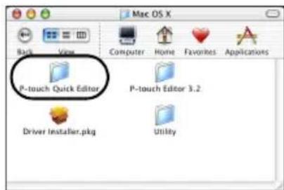 BROTHER PTouch 9500PC - Double-cliquez sur le dossier P-touch Quick Editor. - 1