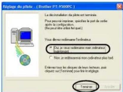 BROTHER PTouch 9500PC - Retirez le CD-ROM du lecteur. - 2