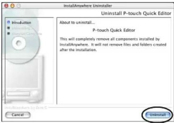 BROTHER PTouch 9500PC - P-touch Quick Editor verwijderen - 5