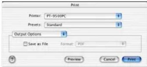 BROTHER PTouch 9500PC - Output Options - 1