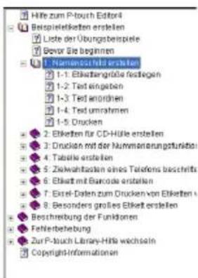 BROTHER PTouch 9500PC - Ein bestimmtes Thema drucken - 1