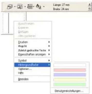 BROTHER PTouch 9500PC - ■Hintergrundfarbeändern - 1