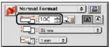 BROTHER PTouch 9500PC - Stel de lenghte van het label in op 100 mm. - 1