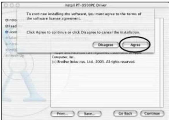 BROTHER PTouch 9500PC - Cliquez sur [Continue]. - 7