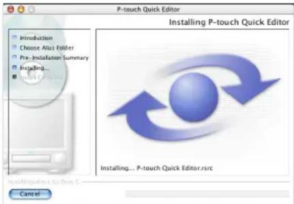 BROTHER PTouch 9500PC - Klichen Sie auf die Schaltfläche [Install], um die Installation zu starten. - 2
