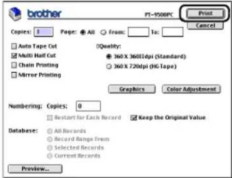 BROTHER PTouch 9500PC - Impression de l'étiquette - 2