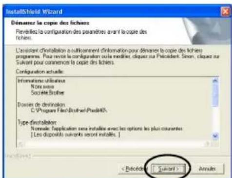 BROTHER PTouch 9500PC - Vérifiez les paramètres, puis cliquez sur [Suivant]. - 1