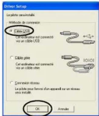 BROTHER PTouch 9500PC - Sélectionnez "Câble USB", puis cliquez sur [OK]. - 1