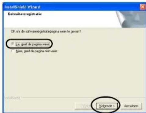 BROTHER PTouch 9500PC - Selecteer "Ja, geef de pagina wee" en klik op [Volgende]. - 1