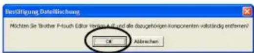 BROTHER PTouch 9500PC - □ Dialogfeld für den P-touch Editor 4.0 - 1