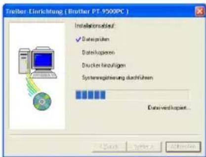BROTHER PTouch 9500PC - Klichen Sie auf die Schaltfläche für den Druckertreiber. - 8