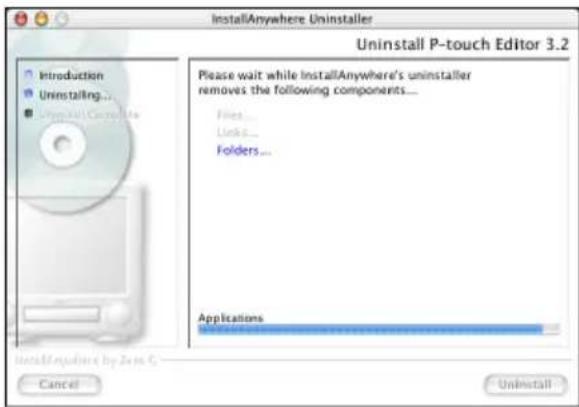 BROTHER PTouch 9500PC - De software verwijderen - 11