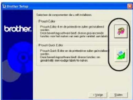 BROTHER PTouch 9500PC - Start de computer op en plaats verwolgens de cd-rom in het cd-romstation. - 6