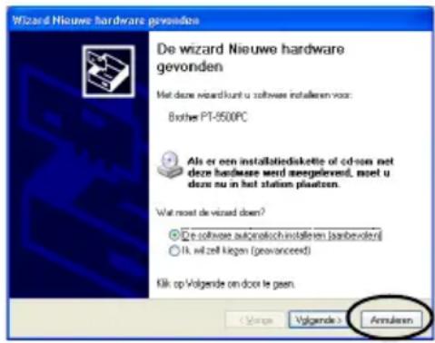 BROTHER PTouch 9500PC - ■Aansluiten op een USB-poort - 1