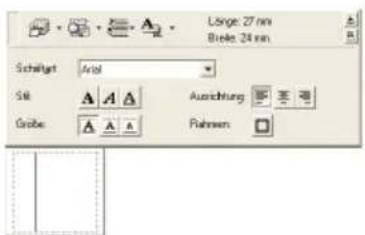 BROTHER PTouch 9500PC - Wahlen Sie die gewünschte Schriftart, Schriftgroße, den gewünschten Stil und die Ausrichtung usw. aus. - 1