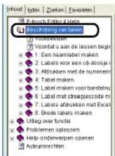 BROTHER PTouch 9500PC - Alle informatatie uit de Help-bestanden afdrukken - 1