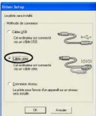 BROTHER PTouch 9500PC - Selectionnez "Cable série", puis cliquez sur [OK]. - 1