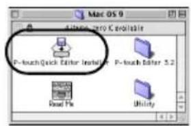 BROTHER PTouch 9500PC - Dumbbelklik op het pictogram P-touch Quick Editor Installer. - 1