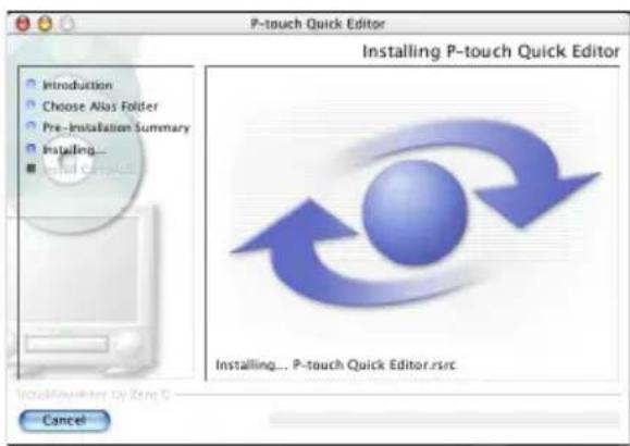 BROTHER PTouch 9500PC - Cliquez sur [Install]. - 2
